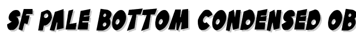 SF Pale Bottom Condensed Oblique font